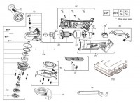 Milwaukee 4000411201 HD18AG-32C Bty. 115mm Angle Grinder Gb2 Spare Parts