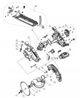 Draper D20CS165 20V Brushless Circular Saw Spare Parts