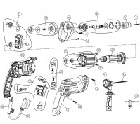 Draper ID750MGD 230V 750W Impact Drill Spare Parts