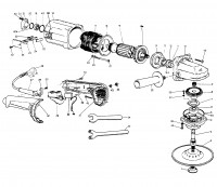 Draper AP1000 57848 ANGLE POLISHER Spare Parts