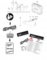 Milwaukee 4000456000 M18HCCT-201C Cordless Crimper Spare Parts