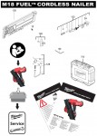 Milwaukee 4000474116 M18FFN-502X Framing Nailer Spare Parts