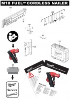 Milwaukee 4000474116 M18FFN-502X Framing Nailer Spare Parts
