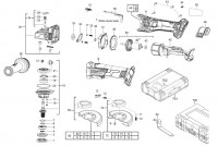 Milwaukee 4000458504 M18CAG 125X0 Angle Grinder Spare Parts