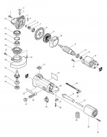 Makita 9525NB 110v 240v 125mm Angle Grinder Spare Parts