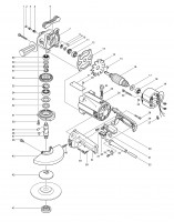 Makita 9609HB 110v 240v 230mm Grinder Spare Parts