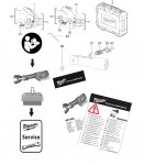 Milwaukee 4000456010 M18HCC-201C ACSR-SET Cordless Cutter Spare Parts