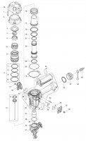 Makita AN634H Pneumatic Air Coil Nailer Spare Parts