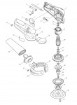 Makita BO5020 125MM Random Orbit Sander Spare Parts