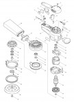 Makita BO6030JX1 110 & 240 Volt Random Orbit Sander Spare Parts