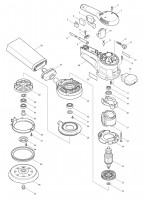 Makita BO6030JX1 110 & 240 Volt Random Orbit Sander Spare Parts