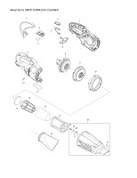 Makita CL108FD Cordless Cleaner Spare Parts