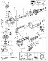 DEWALT D28413 ANGLE GRINDER (TYPE 1-AS) Spare Parts