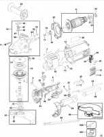 DEWALT D28492 ANGLE GRINDER (TYPE 6) Spare Parts