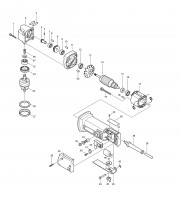 Makita DA3000 10MM Angle Drill Spare Parts