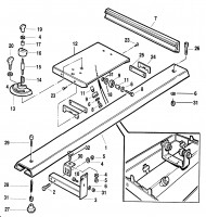 DEWALT DA410-XJ TABLE SPARE PARTS TYPE 1