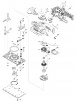 Makita DBO380 Cordless Finishing Sander Spare Parts