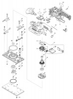 Makita DBO381 Cordless Finishing Sander Spare Parts