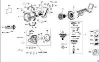 DEWALT DCG46010T2-GB ANGLE GRINDER SPARE PARTS TYPE 1