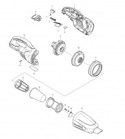 Makita DCL180 18V Cordless 18V Vacuum Cleaner Spare Parts