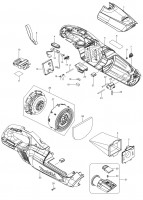 Makita DCL282FZ 18V Brushless Vacuum Cleaner LXT Spare Parts