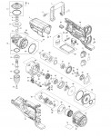 Makita DDA460 18V Cordless Angle Drill Spare Parts