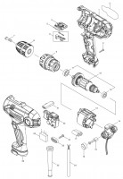 Makita DF0300 10mm Drill Driver Spare Parts