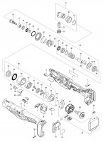 Makita DFL020F 18 Volt LXT Cordless Angle Screwdriver Spare Parts