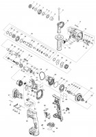 Makita DHR182 18Mm Cordless Combination Hammer Spare Parts