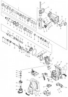 Makita DHR243 18v SDS+ Brushless Rotary Hammer Drill Spare Parts