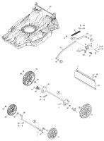 Makita DLM538 530Mm Cordless Lawn Mower Spare Parts