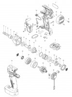 Makita DTD043 14.4 Volt LXT Cordless Impact Driver Spare Parts