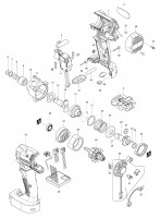 Makita DTD044 14.4 Volt LXT Cordless Impact Driver Spare Parts