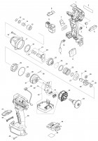 Makita DTDA040 Cordless Impact Driver Spare Parts