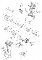 Makita DTDA140 Cordless Impact Driver Spare Parts