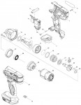 Makita DTW190 Cordless Impact Wrench Spare Parts