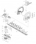 Makita DUH502RT Cordless Hedge Trimmer Spare Parts