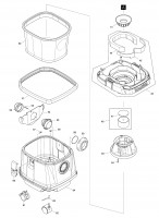 Makita VC155LZX2 Cordless Vacuum Cleaner Spare Parts