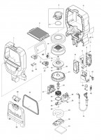 Makita DVC265 Backpack Vacuum Cleaner Spare Parts