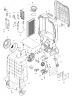 Makita DVC665 Cordless Backpack Vacuum Cleaner Spare Parts