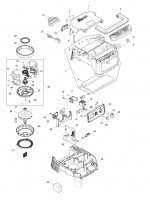 Makita DVC862L Cordless Vacuum Cleaner Spare Parts