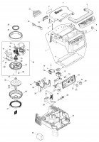 Makita DVC864L Cordless Vacuum Cleaner Spare Parts