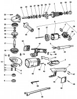 DeWalt DW852 Angle Grinder TYPE 0 Spare Parts