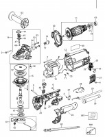 DeWalt DWE492K-GB Angle Grinder TYPE 1 Spare Parts