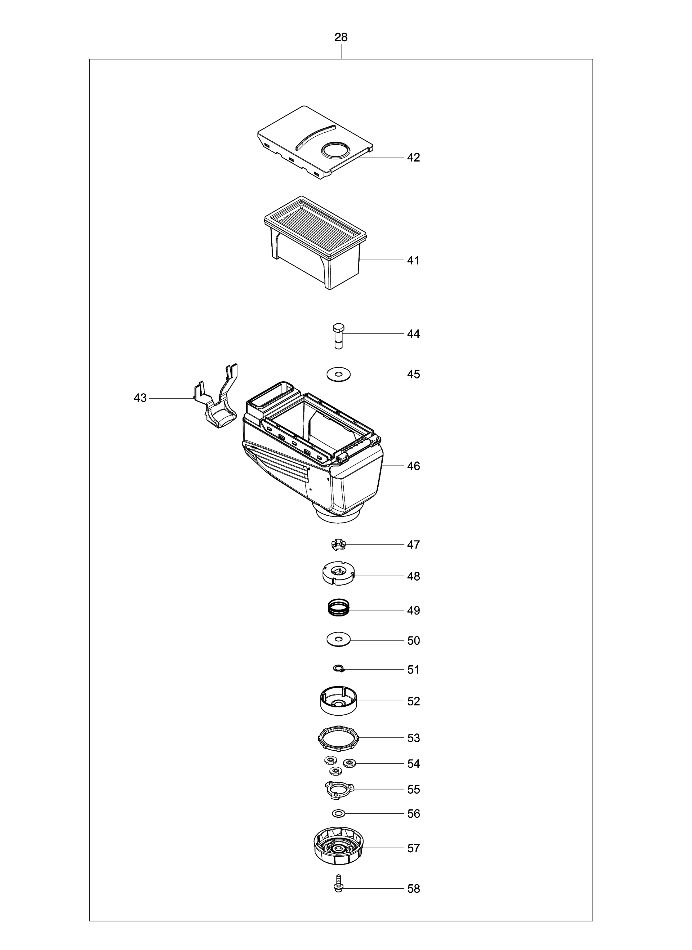Makita Dx06 Dust Collection System Spare Parts SPARE DX06 from Spare Parts World