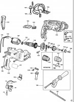 Black & Decker KR700CRE-G Corded Drill Type 6 Spare Parts