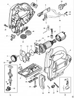 Black & Decker JS600K-XJ Corded Jigsaw Type 1 Spare Parts