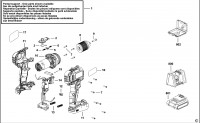 Black & Decker BCD002-GB Cordless Drill Driver Type H2 Spare Parts