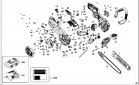 Stanley SFMCCSB664B-XJ Chainsaw Spare Parts Type 1