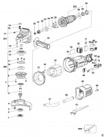 Stanley SG7125-XJ Corded Angle Grinder Type 1 Spare Parts